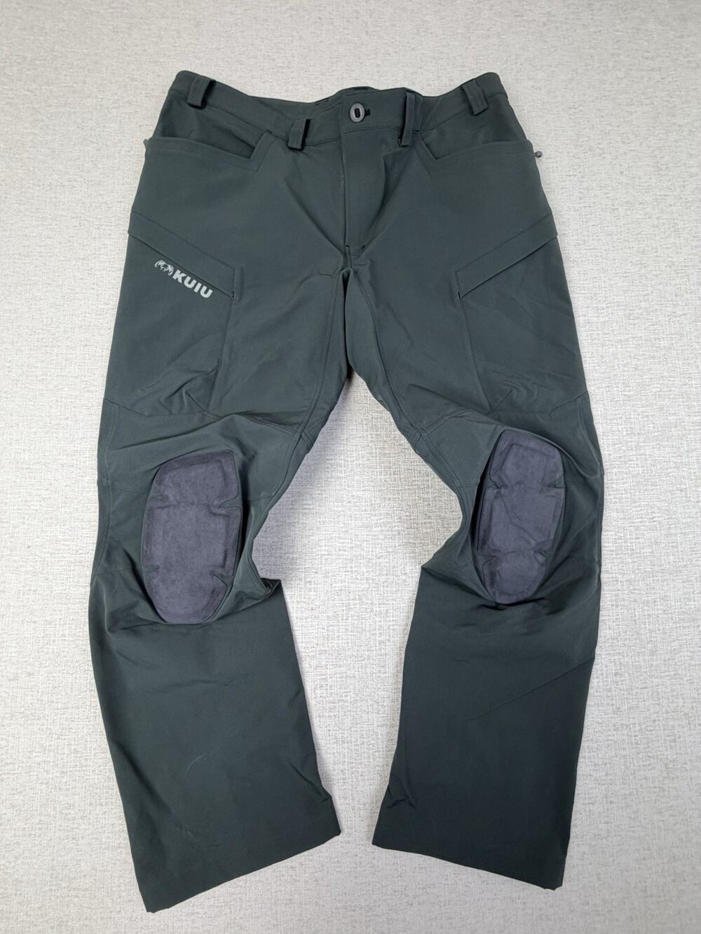 KUIU Pro Hunting Pants Men’s 42x33 Dark Olive Primeflex Built-In Knee Pads